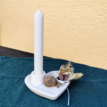 Lade das Bild in den Galerie-Viewer, Kerzenhalter Herz, weiß, ca. 12 cm 🖐️