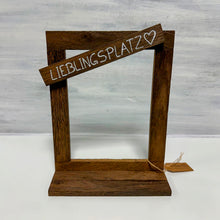 Lade das Bild in den Galerie-Viewer, Deko-Rahmen "Lieblingsplatz", 16 cm x 20,5 cm