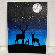 Lade das Bild in den Galerie-Viewer, Kindergeburtstag "Acrylbild malen Nachthimmel" ab 8 Jahren