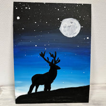 Lade das Bild in den Galerie-Viewer, Kindergeburtstag "Acrylbild malen Nachthimmel" ab 8 Jahren