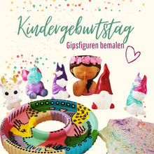 Lade das Bild in den Galerie-Viewer, Kindergeburtstag "Gipsfiguren bemalen ab 6 Jahren"