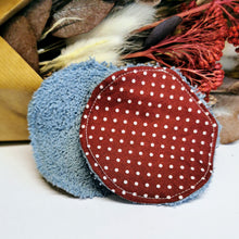 Lade das Bild in den Galerie-Viewer, Abschminkpads dunkelrot/graublau đ