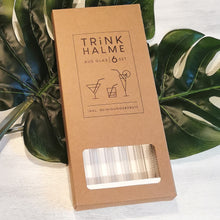 Lade das Bild in den Galerie-Viewer, Trinkhalme aus Glas, 5 Stück