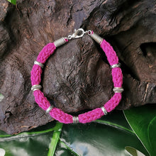 Lade das Bild in den Galerie-Viewer, Armband "Liesel", pink, gehäkelt, 18 cm 🖐
