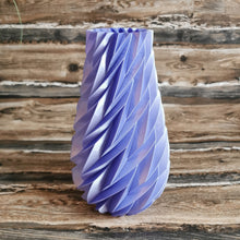 Lade das Bild in den Galerie-Viewer, Vase "Modern" violett metallic, 20 cm 🖐