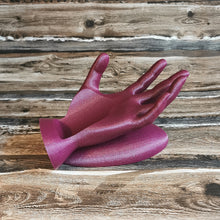 Lade das Bild in den Galerie-Viewer, Flaschenhalter "Hand" Beere/Glitzer 🖐