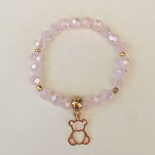 Lade das Bild in den Galerie-Viewer, Armband rosa mit Bärchen, 17 cm 🖐