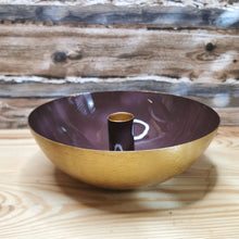 Lade das Bild in den Galerie-Viewer, Schale mit Kerzenhalter, burgund ∅ 17 cm