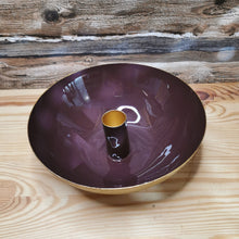 Lade das Bild in den Galerie-Viewer, Schale mit Kerzenhalter, burgund ∅ 17 cm