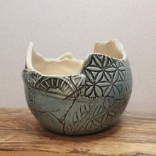 Lade das Bild in den Galerie-Viewer, Übertopf "blau", ca. 9 cm 🖐