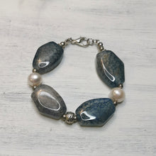 Lade das Bild in den Galerie-Viewer, Armband mit Süßwasserperlen, 19 cm lang 🖐