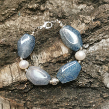Lade das Bild in den Galerie-Viewer, Armband mit Süßwasserperlen, 19 cm lang 🖐
