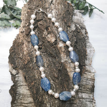 Lade das Bild in den Galerie-Viewer, Kette mit Süßwasserperlen, 47 cm lang 🖐