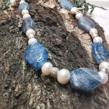 Lade das Bild in den Galerie-Viewer, Kette mit Süßwasserperlen, 47 cm lang 🖐