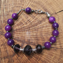 Lade das Bild in den Galerie-Viewer, Armband violett, 18 cm lang 🖐