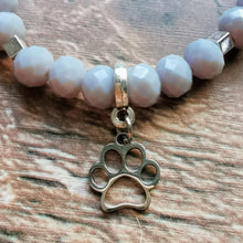 Lade das Bild in den Galerie-Viewer, Armband "Pfote", grau, 17 cm đ