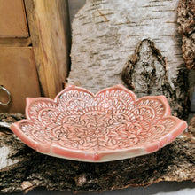 Lade das Bild in den Galerie-Viewer, Schale "Mandala", apricot, ca. 16,5 cm đ