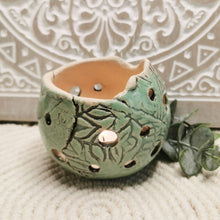 Lade das Bild in den Galerie-Viewer, Windlicht "türkis", ∅ ca. 9 cm 🖐