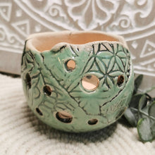 Lade das Bild in den Galerie-Viewer, Windlicht "türkis", ∅ ca. 9 cm 🖐