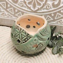 Lade das Bild in den Galerie-Viewer, Windlicht "türkis", ∅ ca. 9 cm 🖐