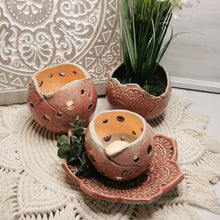 Lade das Bild in den Galerie-Viewer, Windlicht "apricot", ∅ ca. 9 cm 🖐