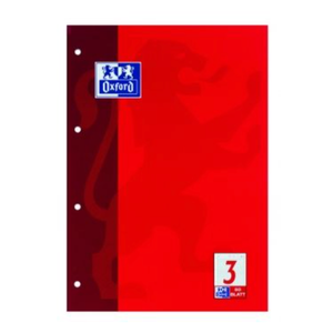 Arbeitsblock, DIN A4, Lineatur 3, 50 Blatt, Oxford