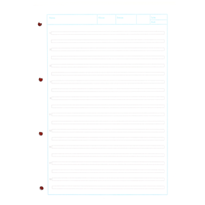 Arbeitsblock, DIN A4, Lineatur 3, 50 Blatt, Oxford