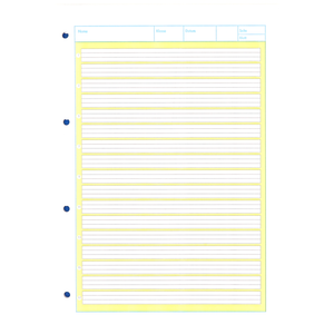 Arbeitsblock, DIN A4, Lineatur 2, 50 Blatt, Oxford