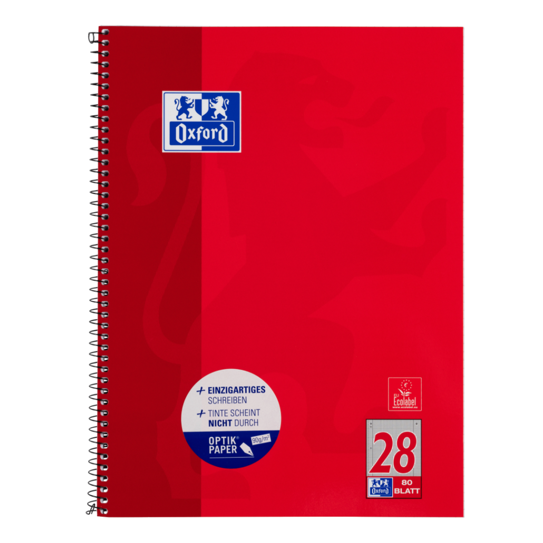 Collegeblock, DIN A4, Lineatur 28, 80 Blatt, Oxford