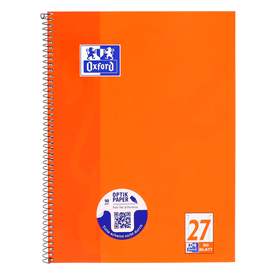 Collegeblock, DIN A4, Lineatur 27, 80 Blatt, Oxford