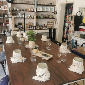 WORKSHOP Makramee Windlicht