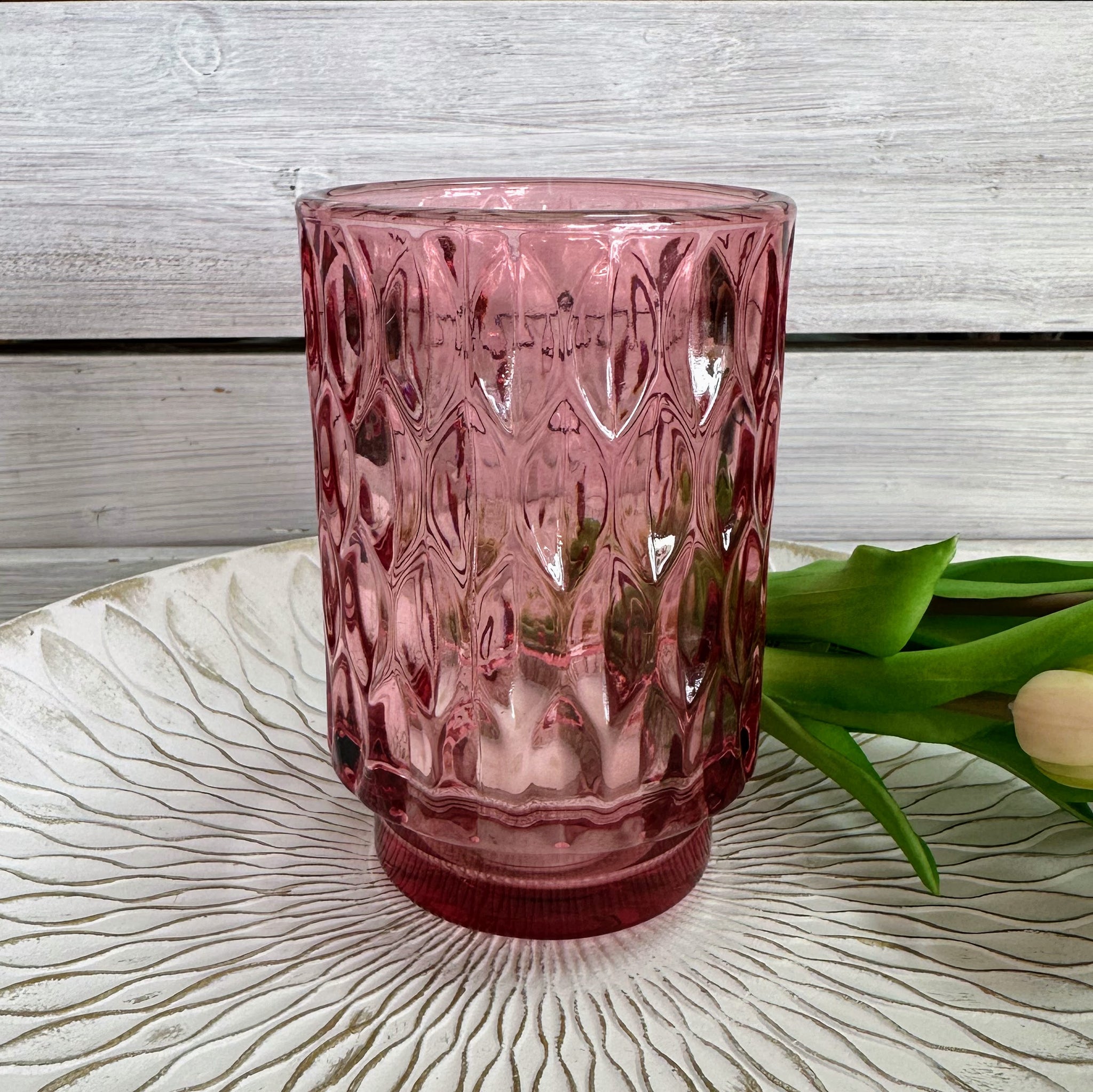 Windlicht pink, 12,5 cm – Herbertle