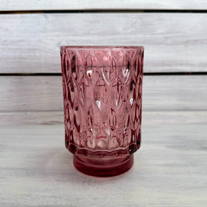 Windlicht pink, 12,5 cm