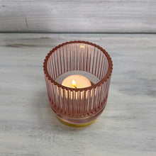 Lade das Bild in den Galerie-Viewer, Windlicht rosa und gold, 9cm
