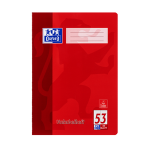 Vokabelheft DIN A5, rot, zwei Spalten, 32 Blatt, Oxford