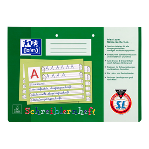 Schreiblernheft DIN A4, Lineatur SL, 16 Blatt, Oxford