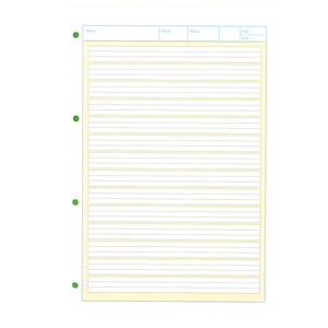 Arbeitsblock, DIN A4, Lineatur 1, 50 Blatt, Oxford