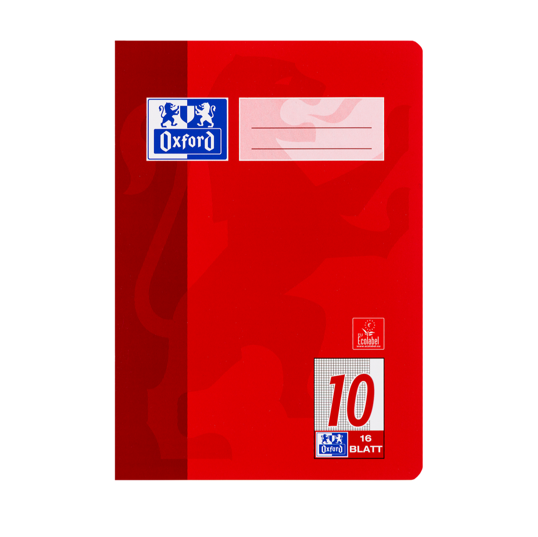 Heft DIN A5, Lineatur 10, 16 Blatt, Oxford