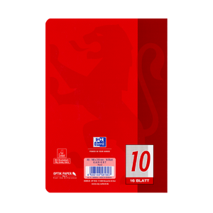 Heft DIN A5, Lineatur 10, 16 Blatt, Oxford