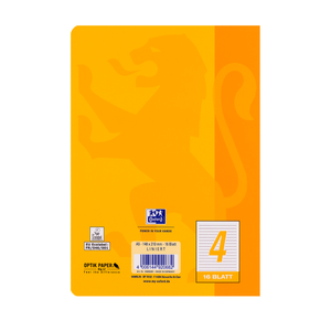 Heft DIN A5, Lineatur 4, 16 Blatt, Oxford