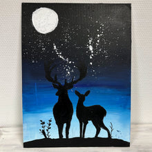Lade das Bild in den Galerie-Viewer, Kindergeburtstag "Acrylbild malen Nachthimmel" ab 8 Jahren

