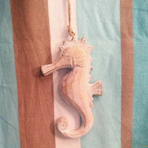 Seepferd aus Holz, 16 cm
