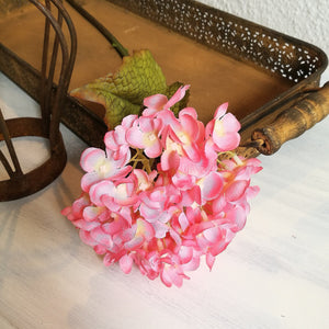 Hortensie aus Seide "rosa", 52 cm
