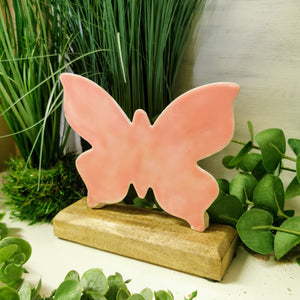 Schmetterling, rosa, 16 cm