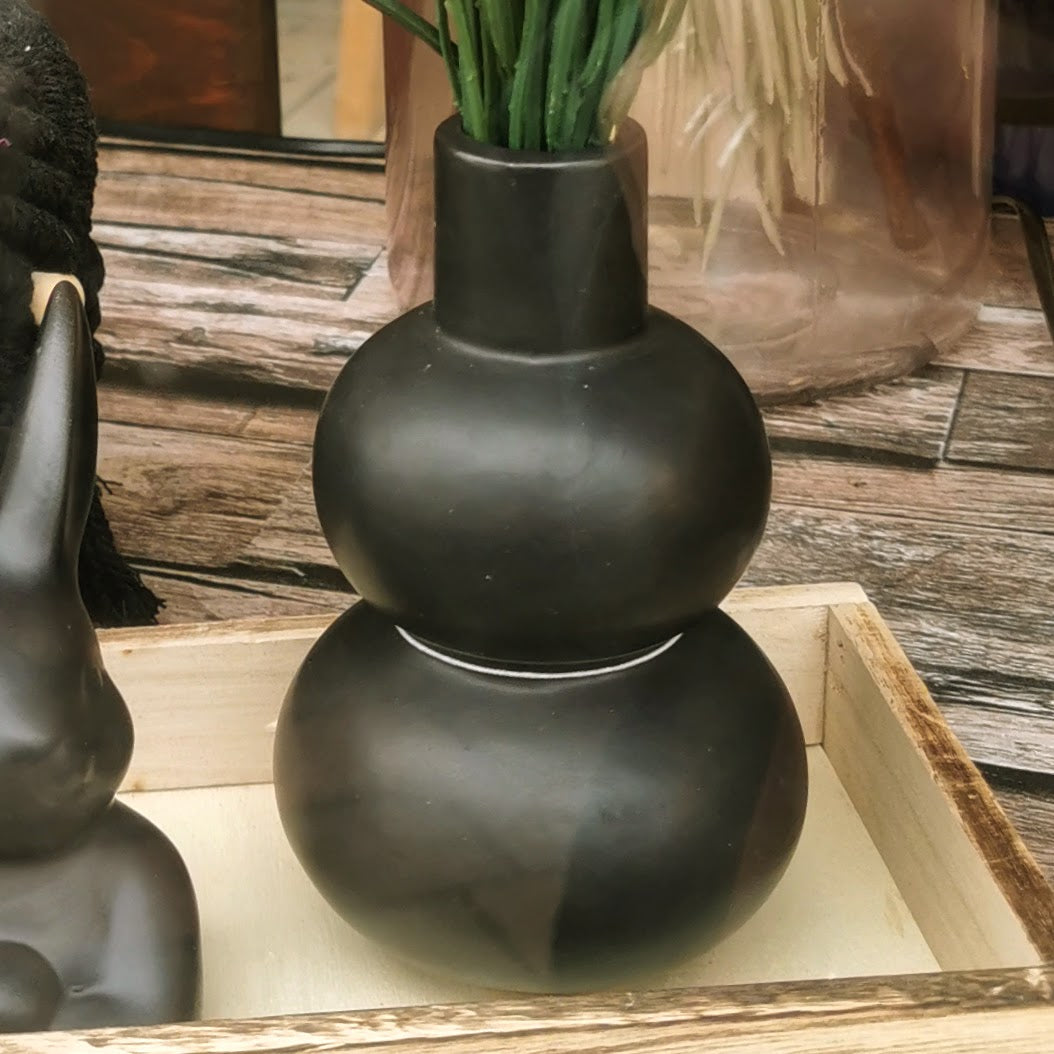 Vase schwarz 12,7 cm – Herbertle