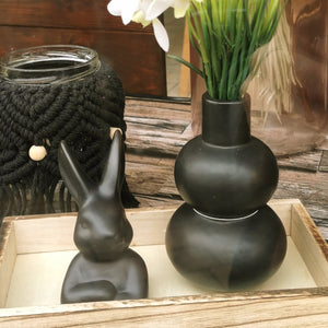 Vase schwarz 12,7 cm